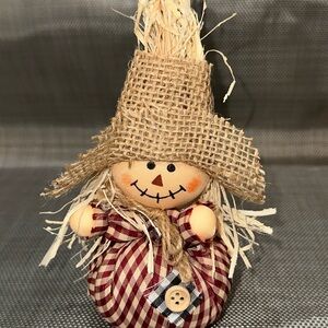 Hobby Lobby Rustic Scarecrow Decor - Red and Tan